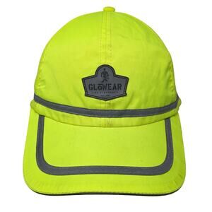Glowear by Ergodyne Strapback Baseball Cap Green One Size Adjustable Polyester